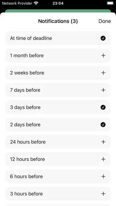 تصاویر Deadline App